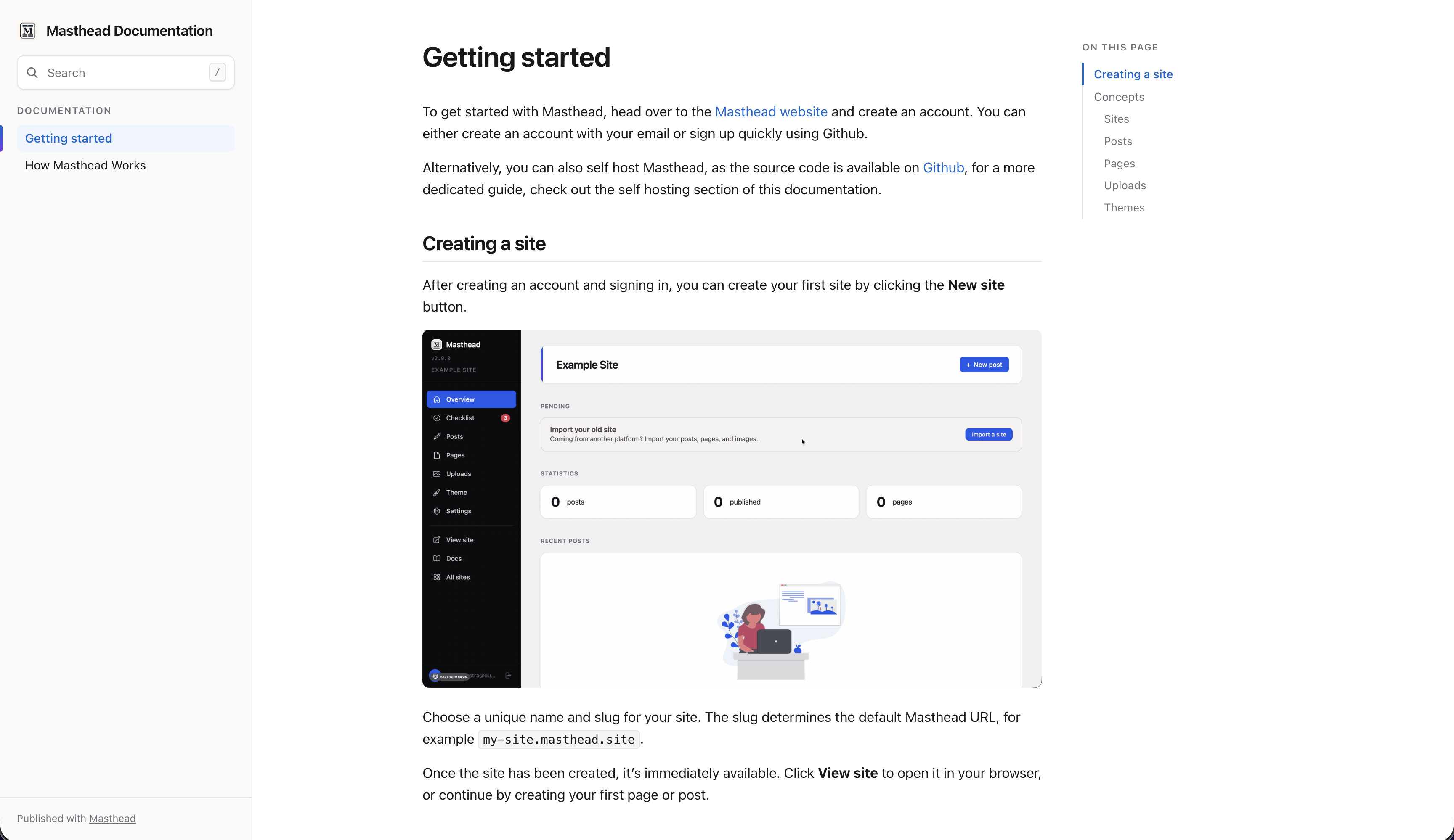 Documentation preview